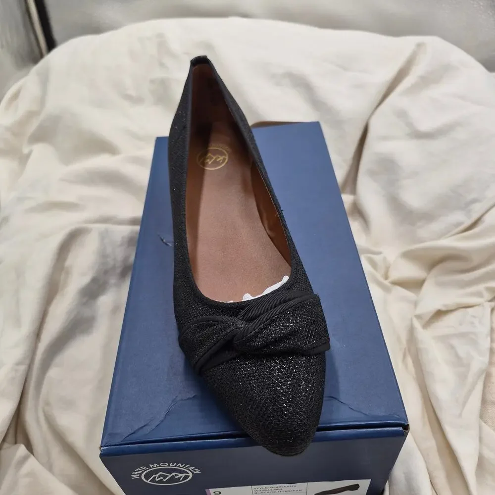 NEW White Mountain Bordeaux Pumps black women size 9 M - Picture 2 of 7